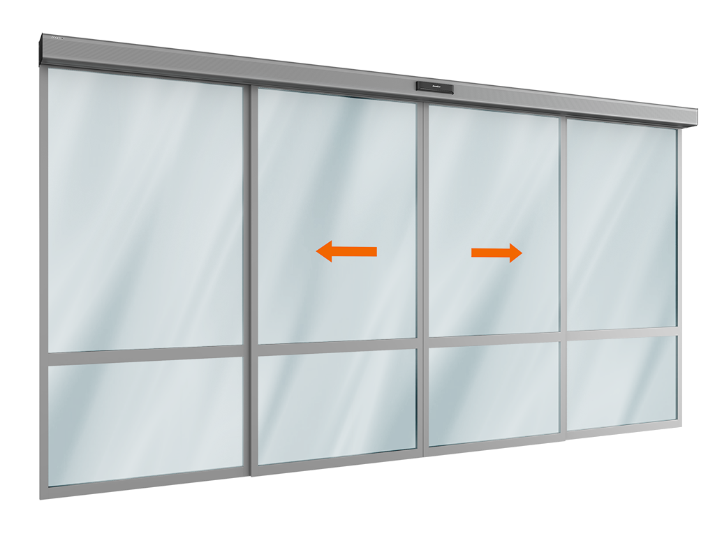 Ikki panelli yuvilib ochiladigan eshiklar